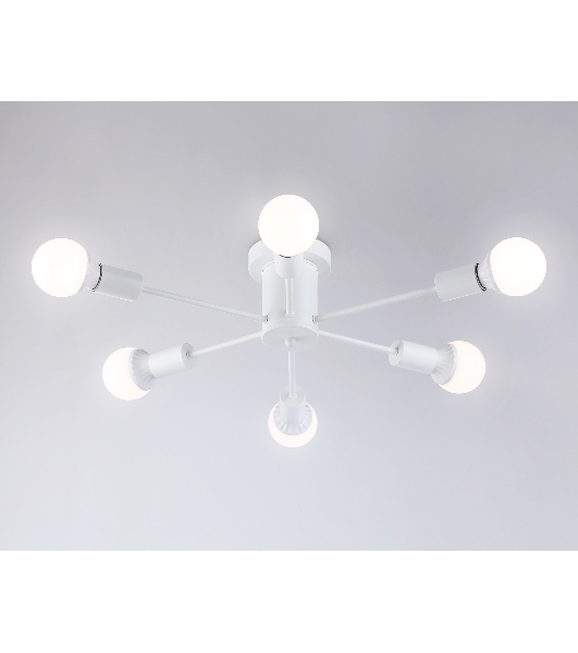 Светильник Ambrella light TR80401/6 WH белый E27/6 max 60W D780*150