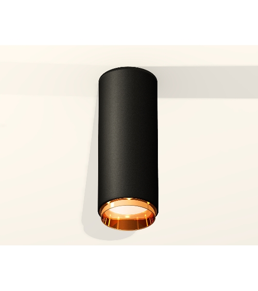 Светильник Ambrella Light XS6343005 SBK/PYG черный песок/золото желтое полированное MR16 GU5.3 (C6343, N6124)