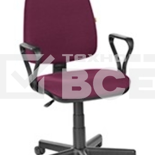 Кресло компьютерное OLSS ПРЕСТИЖ бордовый В-2А Крестовина: 