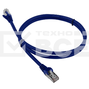 Патч-корд LANMASTER LSZH FTP кат.6, 0.5 м, синий