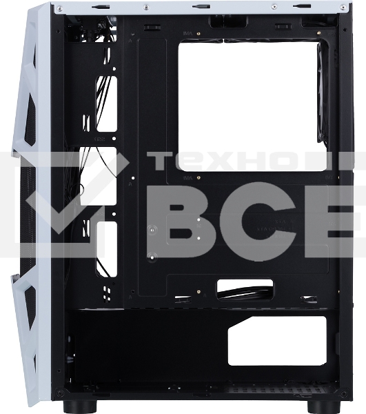 Компьютерный корпус AeroCool / Formula CL-3303W RGB белый без БП ATX 6x120mm 2xUSB2.0 1xUSB3.0 audio bott PSU