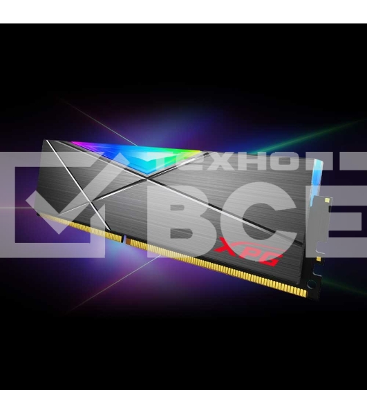 Оперативная память XPG Spectrix D50 RGB, 16GB (2x8GB), DDR4, 3600MHz, CL18, с радиаторами, серый, RGB