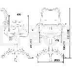 Кресло компьютерное Бюрократ CH-W797/PK/TW-13A TW-13A розовый, спинка сетка, сиденье розовый, колеса белый/розовый, пластик белый, фото9
