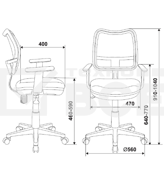 Кресло компьютерное Бюрократ CH-W797/PK/TW-13A TW-13A розовый, спинка сетка, сиденье розовый, колеса белый/розовый, пластик белый