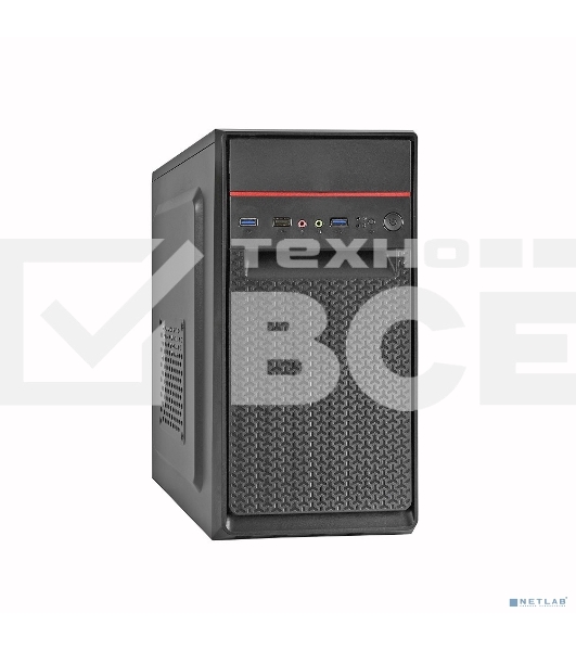 Компьютерный корпус Minitower ExeGate BAA-107U Black, mATX, <без БП>, 1*USB+2*USB3.0, Audio