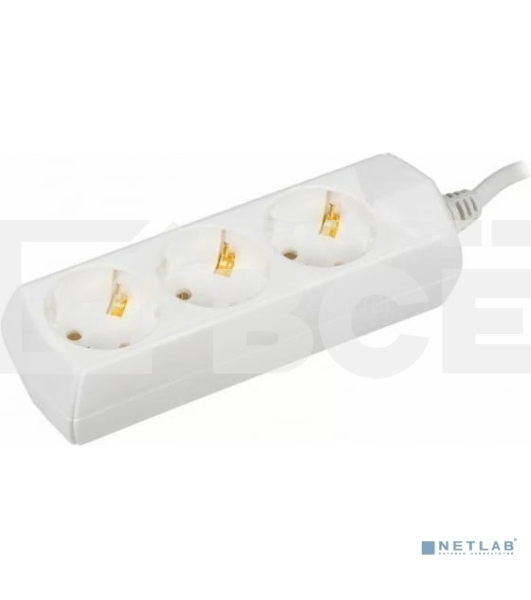 Удлинитель 3х1.5м с заземл. 10А 250В У03 GENERICA 2P+PE 3х1кв.мм IEK WYP10-10-03-D15-Z-G