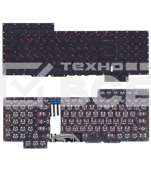 Клавиатура для ноутбука Asus GX700 черная