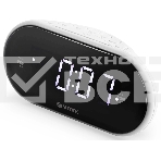 Будильник Vitek VT-6602 BK по 2 значения каждый. Диапазон частот FM 87,5-108 МГц. Мощность 5 вт. Размер дисплея 1,2 дюйм. Сигнал будильника зуммер / радио. Кнопка короткого сна. Таймер отключения. Тип тюнера цифровой. символов дисплея синий. корпуса черны, фото2