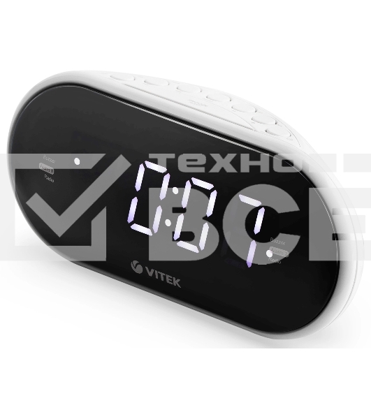 Будильник Vitek VT-6602 BK по 2 значения каждый. Диапазон частот FM 87,5-108 МГц. Мощность 5 вт. Размер дисплея 1,2 дюйм. Сигнал будильника зуммер / радио. Кнопка короткого сна. Таймер отключения. Тип тюнера цифровой. символов дисплея синий. корпуса черны
