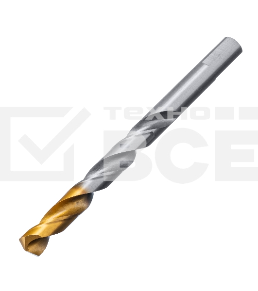 Сверло спиральное по металлу 11 x 142мм, Р6М5, Golden Tip Denzel
