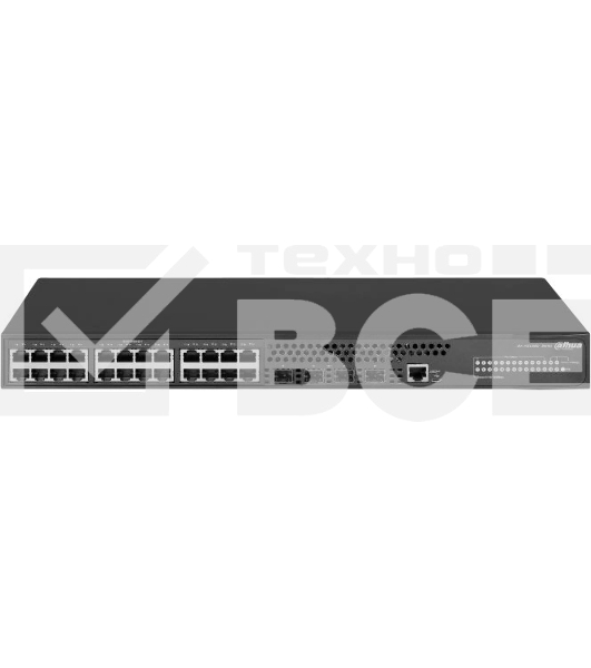 Коммутатор DAHUA 28-портовый управляемый, уровень L3Порты: 24 RJ45 10/100/1000Мбит/с, 4 SFP+ 1000/10000Мбит/с(uplink); питание: 100~240В(AC); грозозащита: до 6кВ