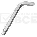Набор ключей имбусовых, HEX, 2-12 мм, CrV, 9 шт., с шаром Сибртех, фото4