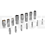 Набор инструментов Denzel 1/2', 1/4', CrV, S2, пластиковый кейс, 194 предмета, фото67