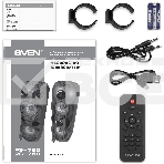 Колонка АС Sven PS-750, черный (80 Вт, TWS, Bluetooth, FM, USB, microSD, LED-дисплей, 2х4400мА*ч), фото20