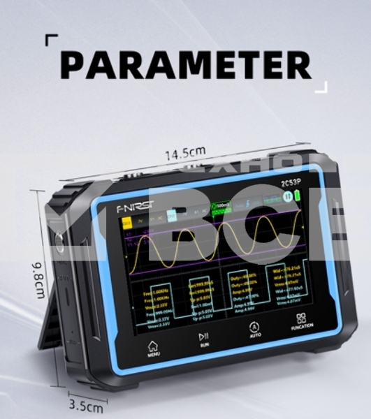Планшетный осциллограф 3 в 1 FNIRSI 2C53P