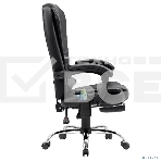 Кресло Defender CARDINAL черный, экокожа, 120 кг, подставка для ног, механизм качания, фото11