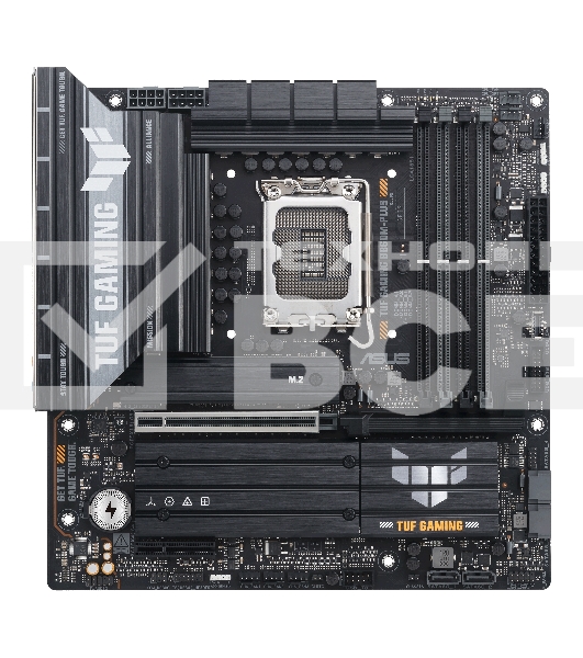 Материнская плата ASUS TUF GAMING B860M-PLUS, LGA 1851, Intel B860, 4xDDR5, 4xSATA, 3xM.2, 1xPCIe 5.0 x16, 1xPCIe x4, 1xUSB-C, 4xUSB-A 3.2 Gen 1, 2xUSB-A 3.2 Gen 2, 1xHDMI, 1xDP, 1x2.5Gb LAN, 7.1, mATX
