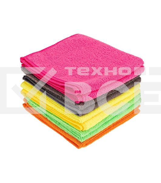 Микрофибра автомобильная Rexant 30х30 см, 200 гр/м2, 10 шт.