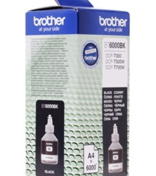 Чернила пигментные Brother BT6000BK черный (108 мл, 6000 стр.) для Brother DCP-T300/T500W/T700W