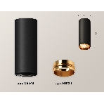 Светильник Ambrella Light XS6343005 SBK/PYG черный песок/золото желтое полированное MR16 GU5.3 (C6343, N6124), фото 1