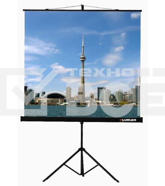 Экран на треноге Lumien 180x180 см Eco View LEV-100102 1:1 напольный рулонный