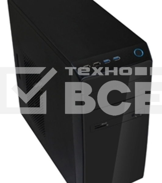 Компьютерный корпус InWin POWERMAN ES726BK USB 3.0 (Mini Tower, mATX, 450W PM-450ATX, USBx2, USB 3.0x2 + Audio, черный) <6120259>