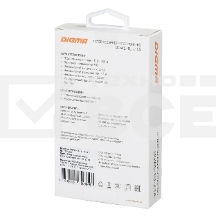 Сетевое зарядное устройство Digma DGWC-1U-2.1A-WG 2.1A универсальное белый