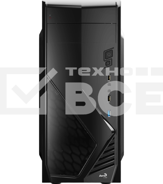 Компьютерный корпус Miditower Aerocool/Formula Cs-1102 черный ATX/micro ATX / mini ITX, USB 3.0 (без БП) 58133
