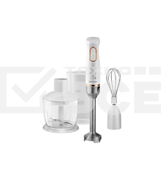 Блендер Centek CT-1347 белый 800Вт, турбо режим, DC мотор, стакан 600мл +мерн стакан 600мл