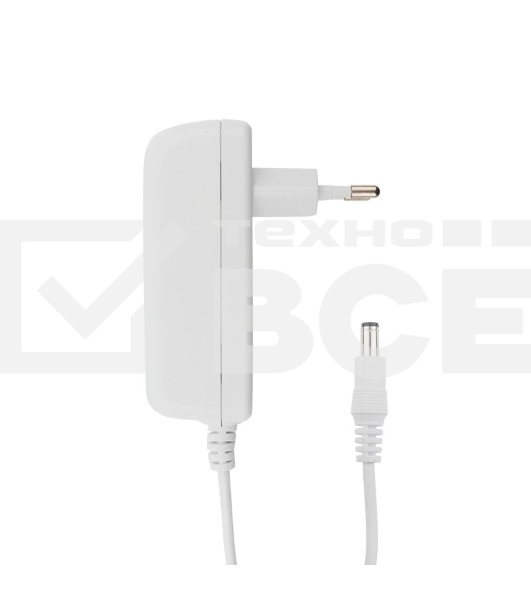 Источник питания 12 V  24 W с DC разъемом подключения 5.5х2.1, белый корпус (IP23)