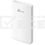 Точка доступа TP-Link AC1200 dual band wall-plate access point, 866Mbps at 5GHz and 300Mbps at 2.4G, 4 Giga LAN port, фото 1