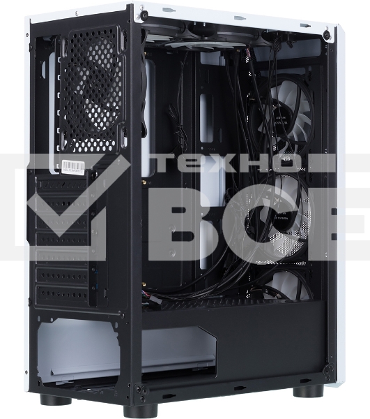 Компьютерный корпус AeroCool / Formula CL-3303W RGB белый без БП ATX 6x120mm 2xUSB2.0 1xUSB3.0 audio bott PSU