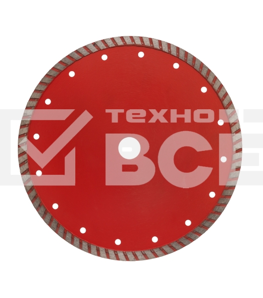 Диск алмазный отрезной Turbo 230x22.2 мм Kranz 