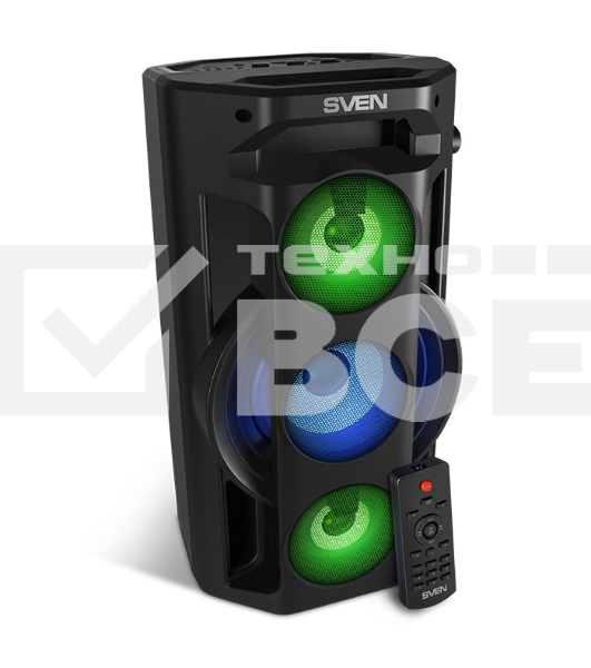 Колонка портативная Sven АС PS-680 черный 65W 1.0 BT