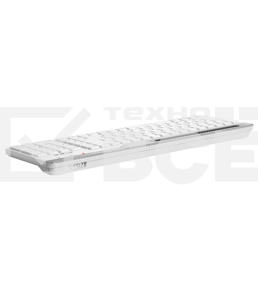 Клавиатура A4Tech Fstyler FBK25 беспроводная, USB, Bluetooth/Радиоканал, белый/серый