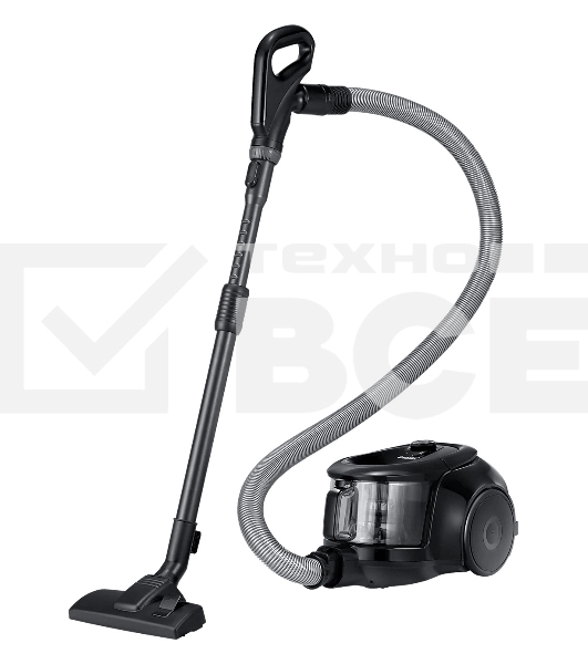 Пылесос Samsung VC18M21D0VG/EV титан, 380/1800 Вт, уборка сухая, пылесборник контейнер 1.5 л