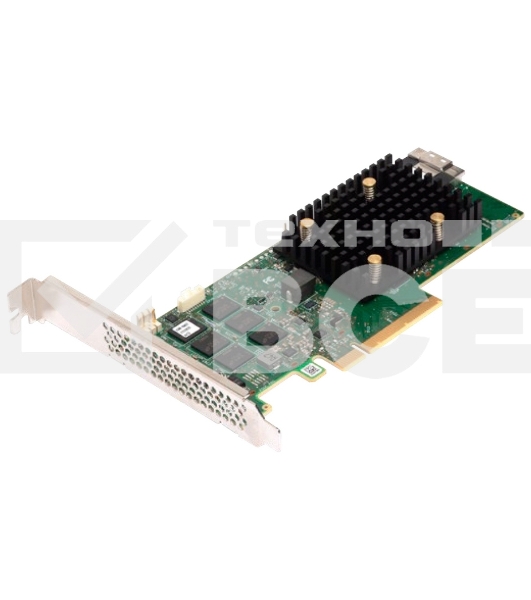 Адаптер SAS 9500-8i SGL (05-50077-03) PCIe v4 x8 LP, Tri-Mode SAS/SATA/NVMe 12G HBA, 8port(2*int SFF8654), 3808 IOC