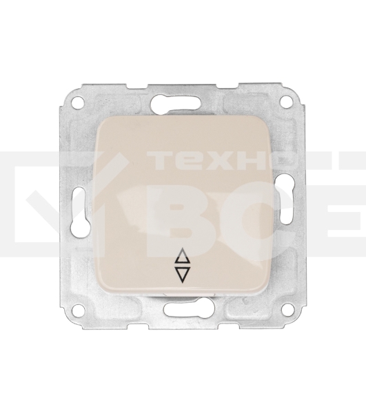 Переключатель DEA 1кл прох. с/у 10А мех. Беж KRANZ