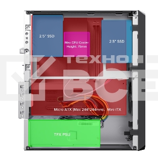 Компьютерный корпус Foxline FL-1004-TFX230B-85