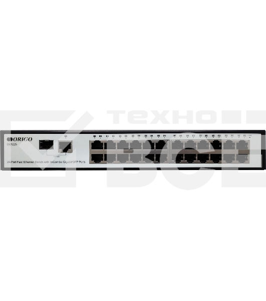 Неуправляемый 25-портовый коммутатор 100 Мбит/с ORIGO OS1225/A1A с гигабитным комбо-портом