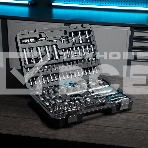 Набор инструментов 109 предметов, 120 зубьев, CrV 1/4, 1/2