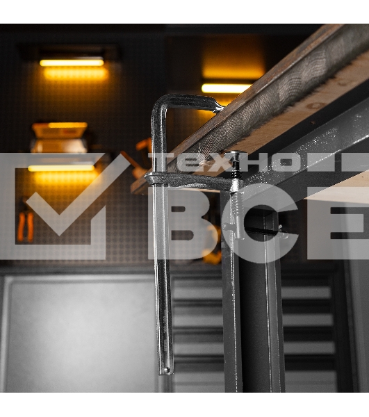 Струбцина F-образная, 100x300мм, кованая Denzel