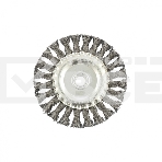 Щетка Matrix для УШМ 125 мм, М14, плоская, крученая проволока 0,35 мм, фото4