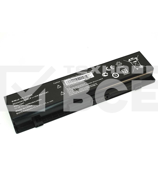 Аккумуляторная батарея для ноутбука LG Aurora ONOTE S430 11.1V 4400mAh SQU-1007-3S2P OEM черная