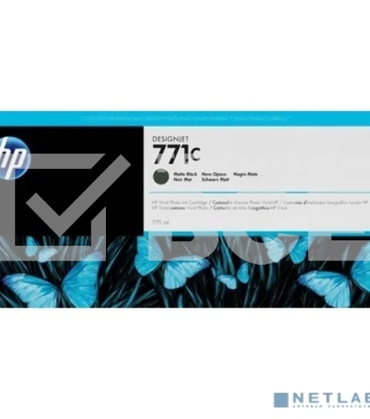 Картридж струйный HP №771C B6Y07A черный матовый для HP DJ Z6200 (775мл)