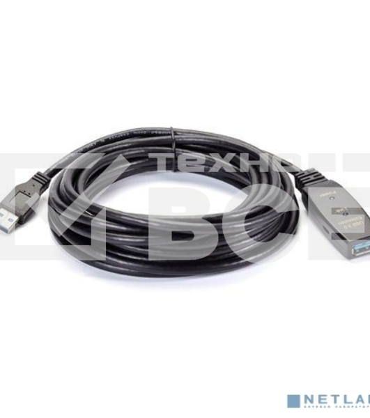 Кабель-адаптер USB3.0-repeater Aopen, удлинительный активный <Am-->Af> 5м QUST/qust<ACU827A-5M>