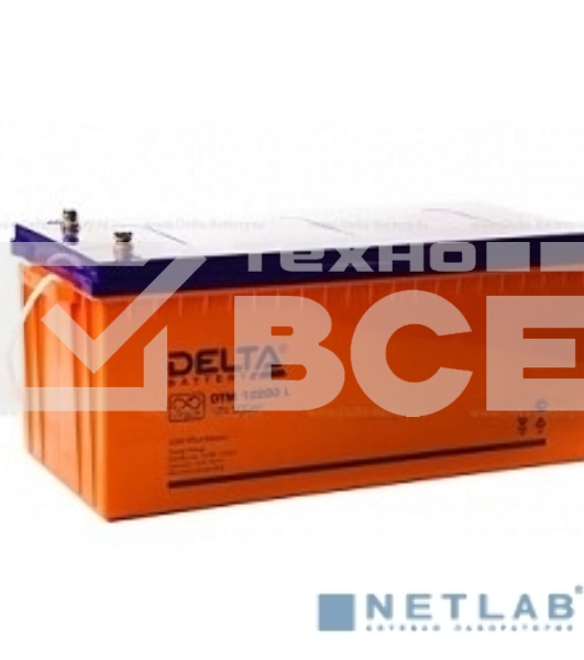 Батарея Delta DTM 12200 L (200 А\ч, 12В) свинцово- кислотный аккумулятор