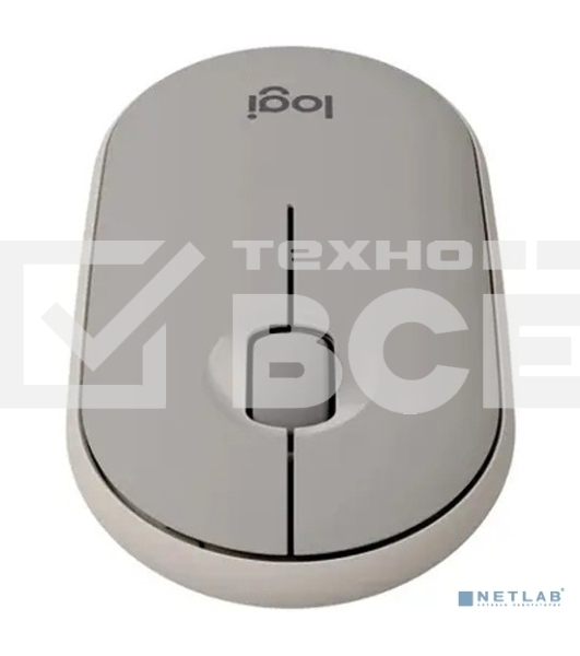 Мышь беспроводная Logitech Pebble M350 серый, 1000 dpi, радиоканал, Bluetooth, USB, кнопки - 3