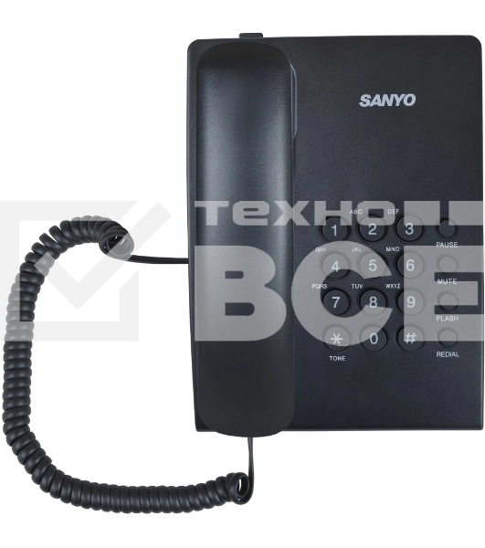 Телефон проводной SANYO RA-S204B черный