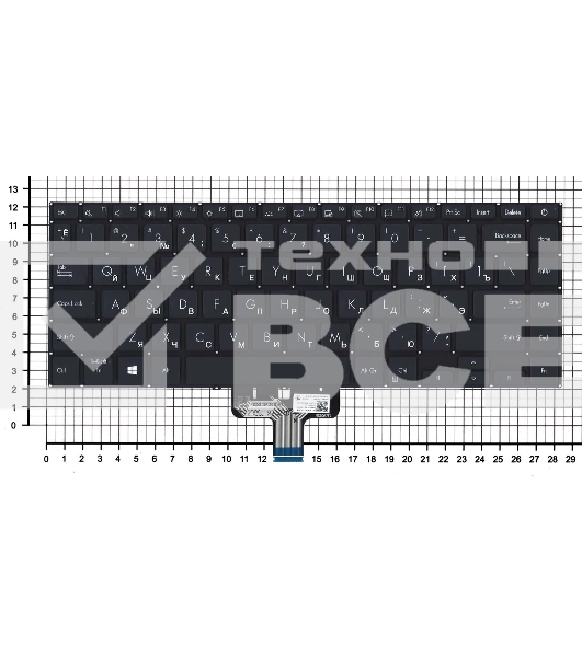 Клавиатура для ноутбука Asus UX435EG черная